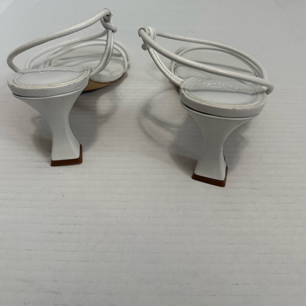 Marc Fisher LTD - Davia Heeled Sandal - White - Size 8M - Well Loved - Picture 8 of 9